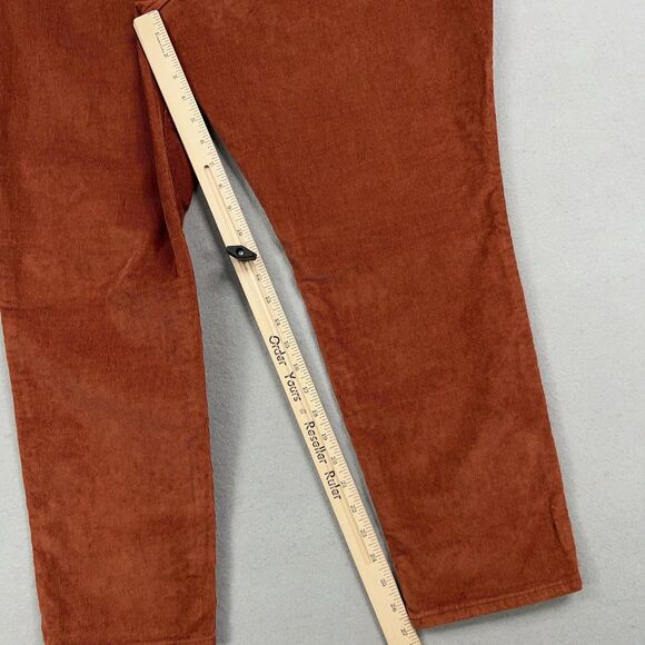 Old Navy Pants Womens 18 Brown High Rise OG Straight Corduroy Academia Preppy - Picture 12 of 16